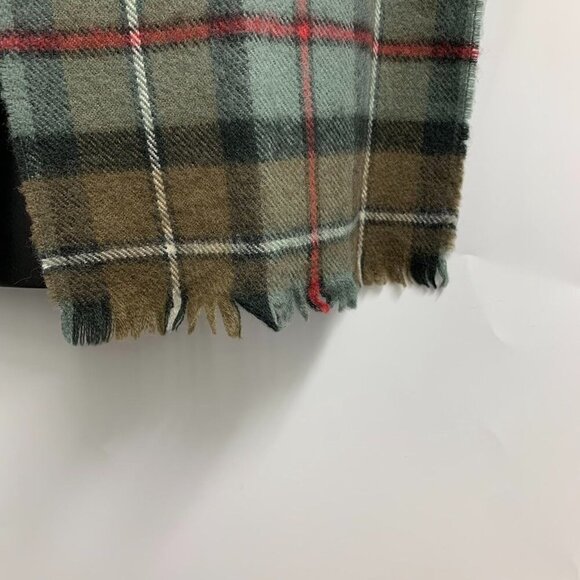 Lacharron Adults New Wool Plaid Tartan Fringe Med Length Wool Scarf - Picture 4 of 9